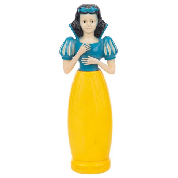 A 1960s Snow White Soaky Bubble Bath Bottle.