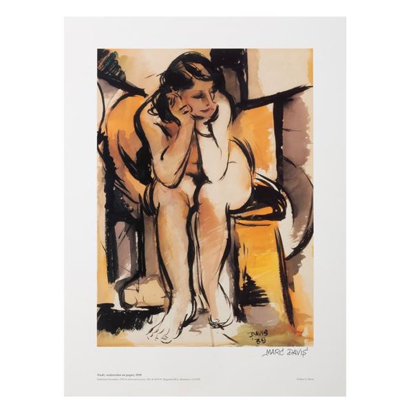 A Signed Marc Davis "Nude" Print.