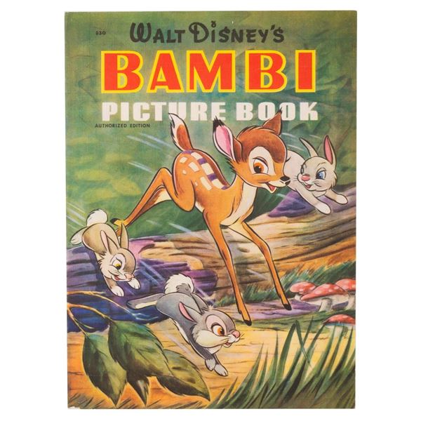 A Walt Disney's "Bambi" Linen-Like Picture Book.