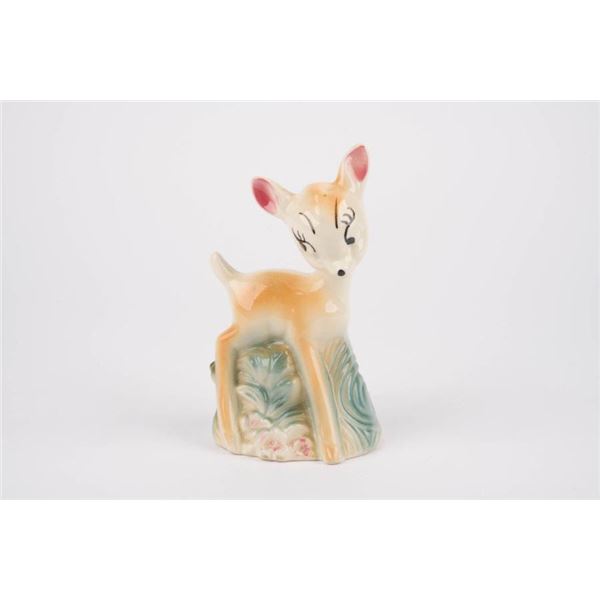 A 1940s Bambi Ceramic Figurine by Leeds.