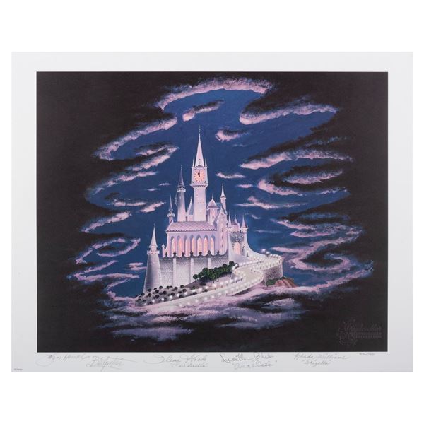 A Multi-Signed "Cinderella" 50th Anniversary Print.