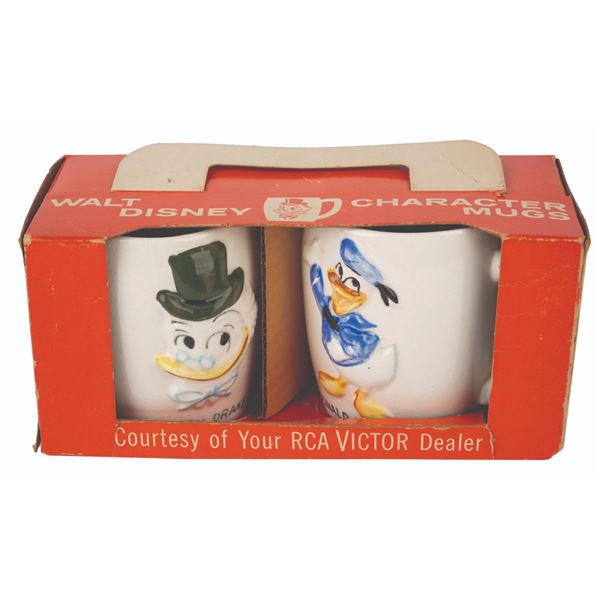 An RCA-Victor Ludwig Von Drake and Donald Promotional Boxed Mug Set