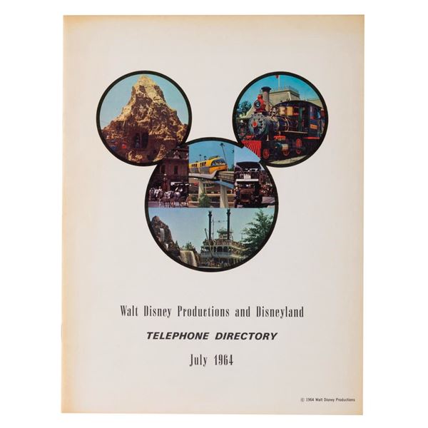 A 1964 Walt Disney Productions and Disneyland Telephone Directory.