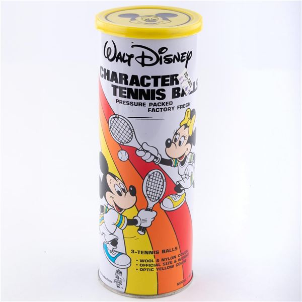 Three Mickey & Minnie Character Tennis Balls.