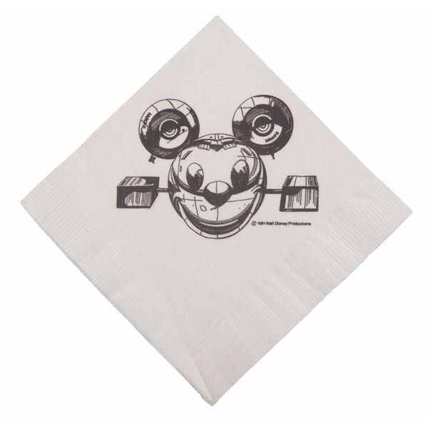 A Disney Channel Launch Reception Napkin.