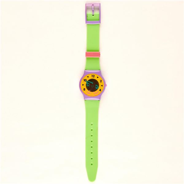 A 1990 Mickey Mouse "The Club" Wristwatch.