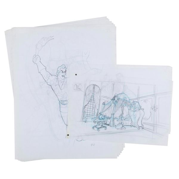 "Beauty and the Beast" Merchandise Concept Drawings.