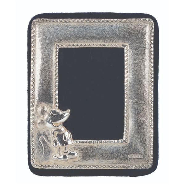 A Sterling Silver Mickey Mouse Picture Frame.