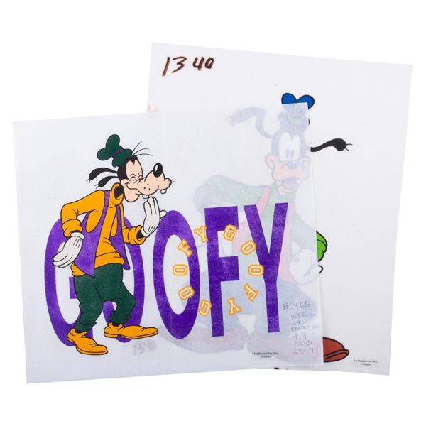 A Pair of Goofy Clothing Designs on Felt.