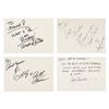 Image 1 : A Collection of Four 1990s Disney Voice Artist Autographs.