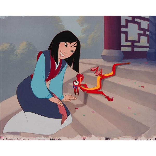 A "Mulan" Feature Animation Employee Cel.