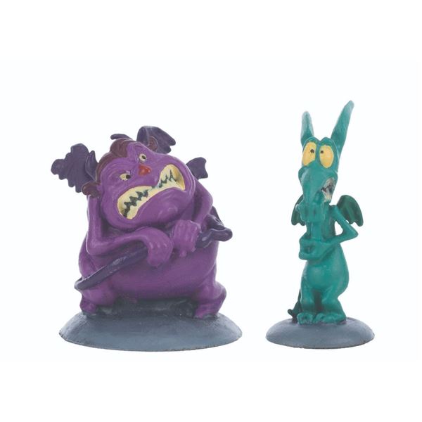 A Pair of Enchanted Places "Hercules" Pain and Panic Figurines.