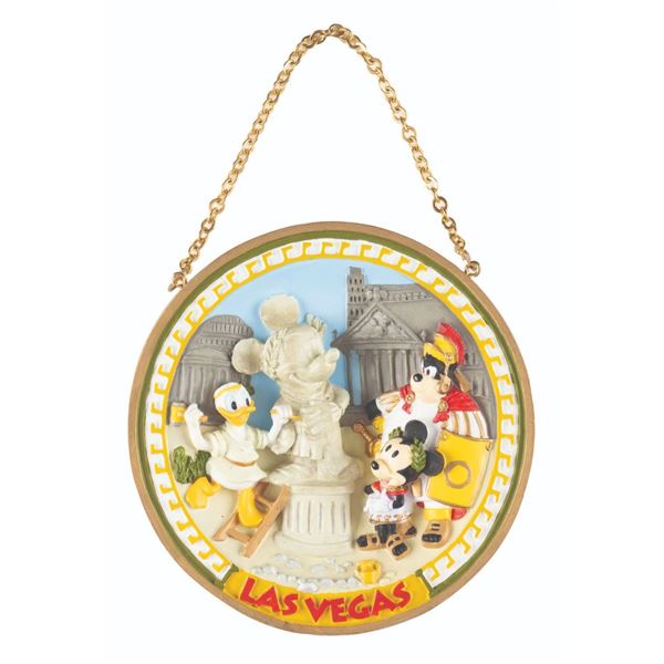 A Walt Disney Gallery Las Vegas Collectible Relief Plate.