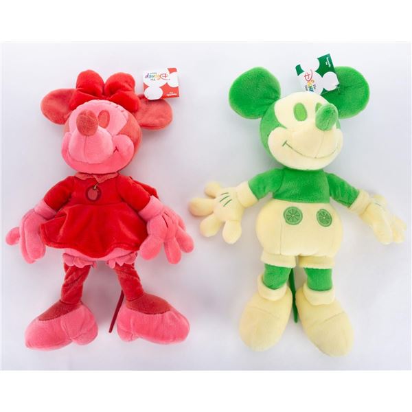 A Pair of Scented Mickey and Minnie Plush Dolls.