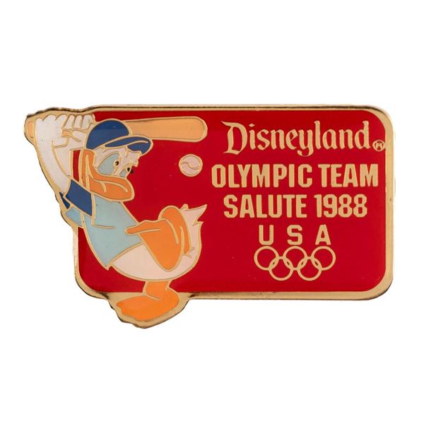 A Donald Duck Olympic Baseball Pin.