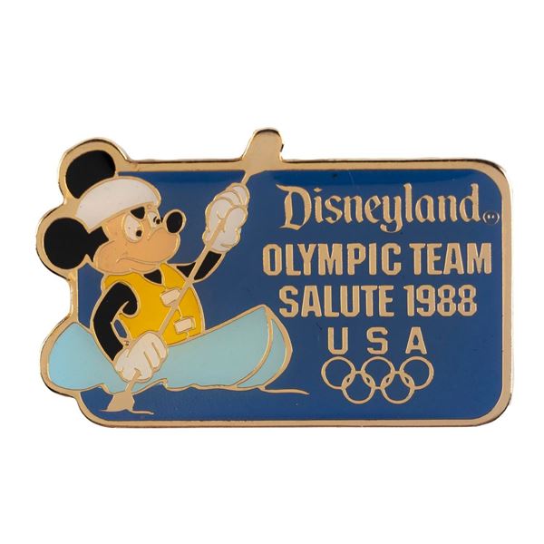 A Mickey Mouse Olympic Kayaking Pin.