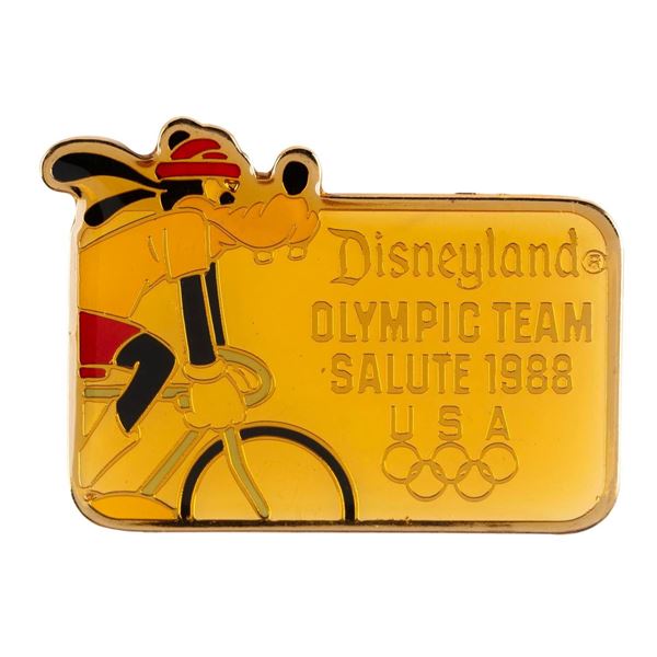 A Goofy Olympic Cycling Pin.