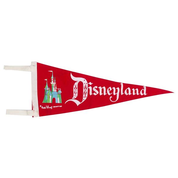 An Early Disneyland Sleeping Beauty Castle Pennant.