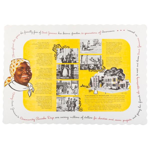 An Aunt Jemima's Kitchen Placemat.