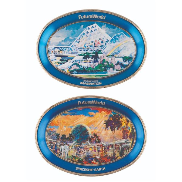 A Pair of EPCOT Center Mini Trays.