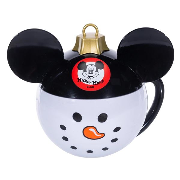 A Plastic Mickey Mouse Club Snowman Mug.