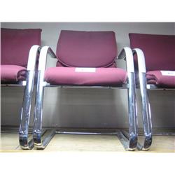 Burgundy Client Chair (style 2)