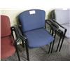 Image 1 : 2 Blue Stacking Chairs