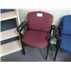 Image 1 : 2 Burgundy Stacking Chairs