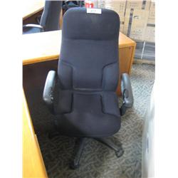 Global Black Hiback Tilter Chair