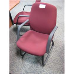 Burgundy Client Chair (style 1)