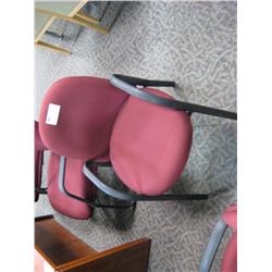 Burgundy Client Chair (style 2)