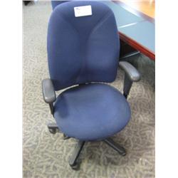 Blue Hiback Boardroom Chair