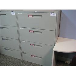 Global Grey 4 Drw. Lateral File Cabinet