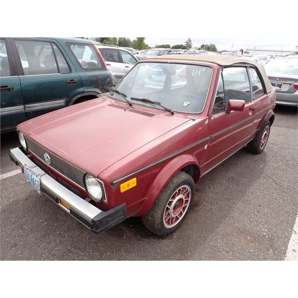 1986 Volkswagen Cabriolet