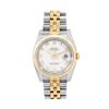Image 2 : Rolex Mens Two Tone Sapphire Quickset White Roman Dial Datejust With Rolex Box