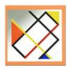 Image 1 : Homage to Mondrian (Orange Border) by Agam Yaacov