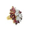 Image 2 : 18kt YG Ruby and Diamond Ring