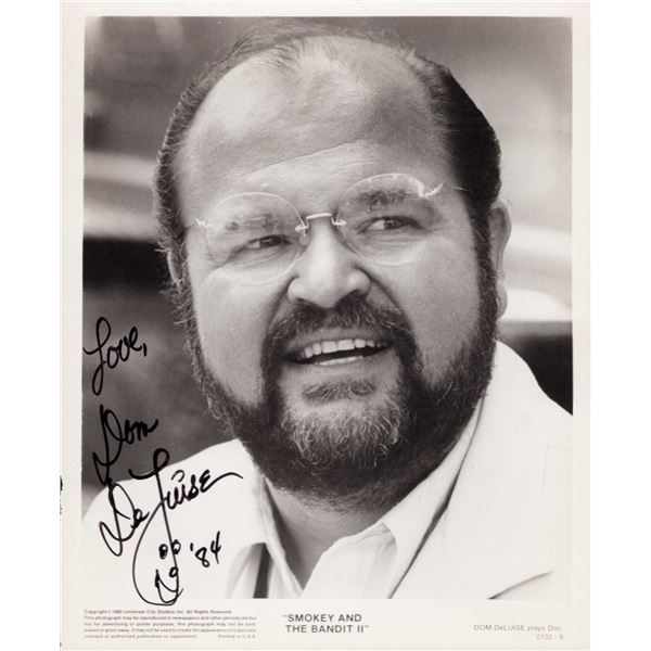 Dom Deluise signed photo