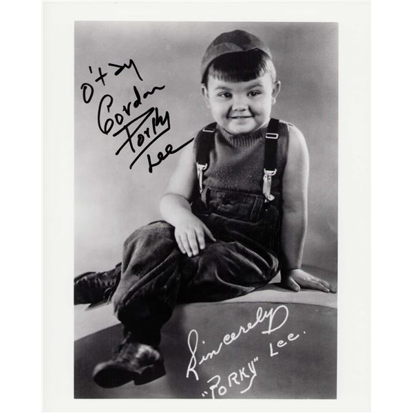 Gordon Porky Lee signed photo