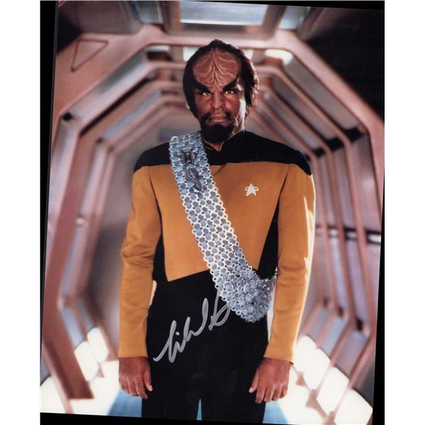Michael Dorn signed photo Star Trek