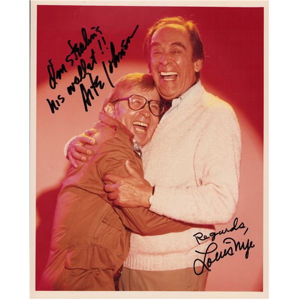 Arte Johnson/Louis Nye signed photo