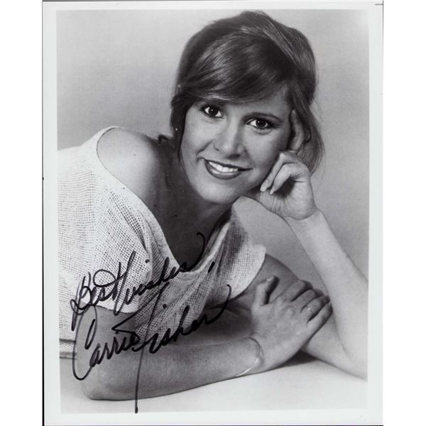 Carrie Fisher signed photo