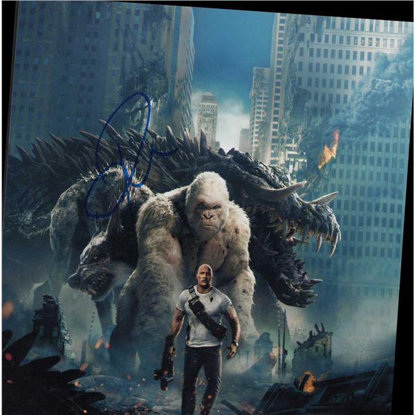 Dwyane Johnson signed photo