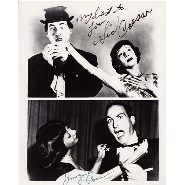 Sid Caesar/Imogene Coca signed photo