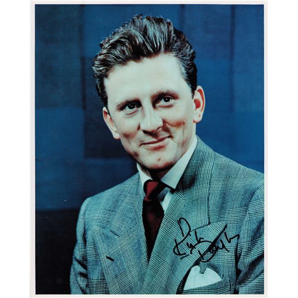 Kirk Douglas signed photo