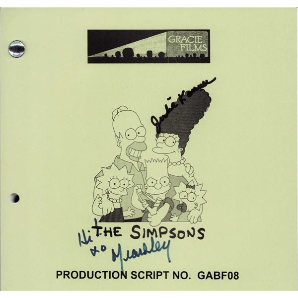 Yeardley Smith/Julie Kavner signed Simpsons script