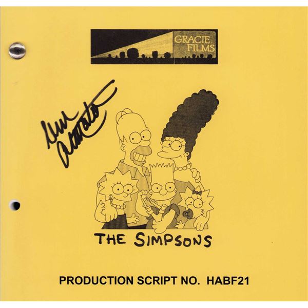 Dan Castellaneta signed Simpsons script