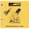 Image 1 : Dan Castellaneta signed Simpsons script