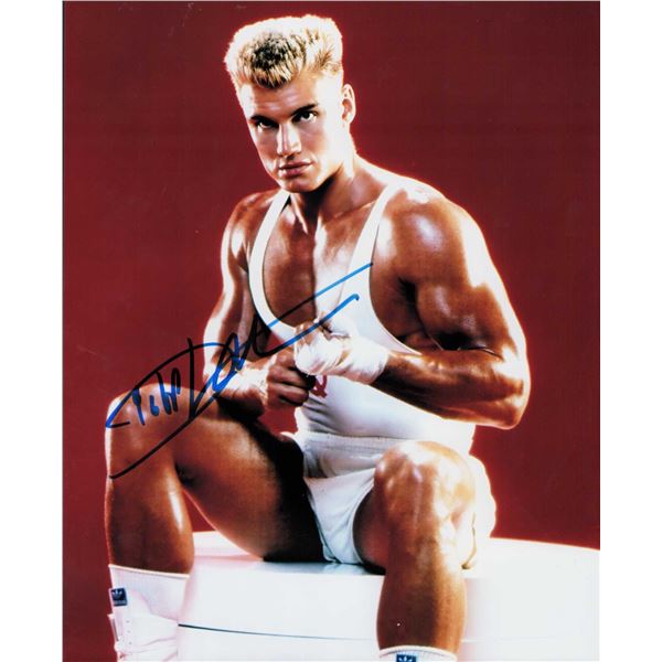 Dolph Lundgren signed photo Rocky