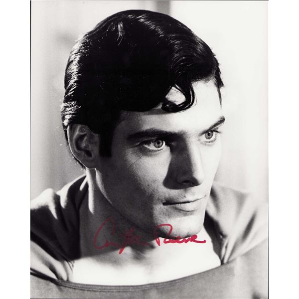 Christopher Reeve signed photo Superman